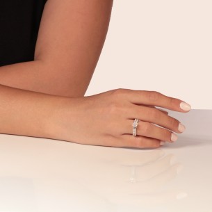 Γυναικείο λευκόχρυσο 14k δαχτυλίδι Μονόπετρο