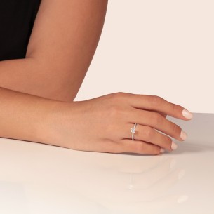 Γυναικείο λευκόχρυσο 14k δαχτυλίδι Μονόπετρο