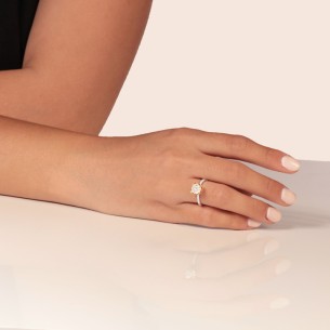 Γυναικείο λευκόχρυσο 14k δαχτυλίδι Μονόπετρο