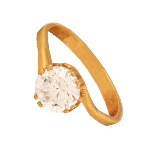 Γυναικείο χρυσό 14k δαχτυλίδι Μονόπετρο
