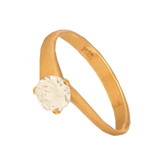 Γυναικείο χρυσό 14k δαχτυλίδι Μονόπετρο
