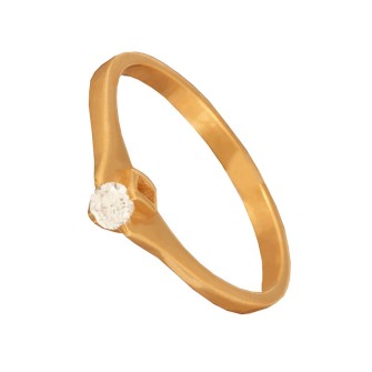 Γυναικείο χρυσό 14k δαχτυλίδι Μονόπετρο