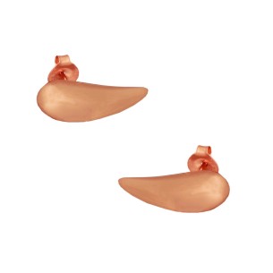 Ασημένια ρόζ σκουλαρίκια Σταγόνες