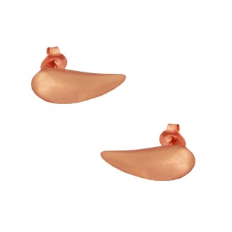 Ασημένια ρόζ σκουλαρίκια Σταγόνες