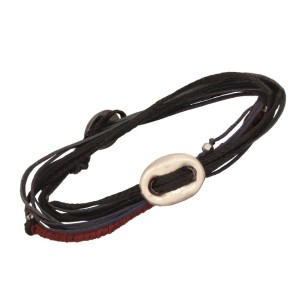 Βραχιόλι κορδόνι ασημένιο Θήτα Θ