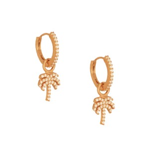 Ασημένια σκουλαρίκια huggies Κρίκοι Φοίνικες