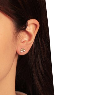 Παιδικά χρυσά 9k σκουλαρίκια Ουράνιο Τόξο