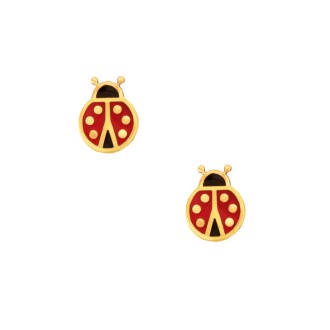 Παιδικά χρυσά 9k σκουλαρίκια Πασχαλίτσες