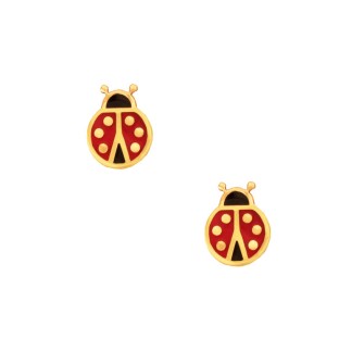 Παιδικά χρυσά 9k σκουλαρίκια Πασχαλίτσες