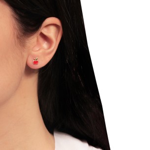 Παιδικά χρυσά 9k σκουλαρίκια Μήλα