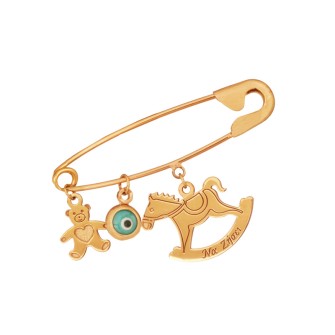 Παιδική χρυσή 9k Παραμάνα Γούρια Μάτι