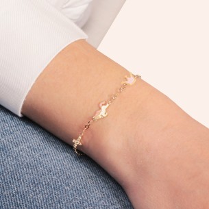 Παιδικό χρυσό 9k βραχιόλι Μονόκερος Γούρια