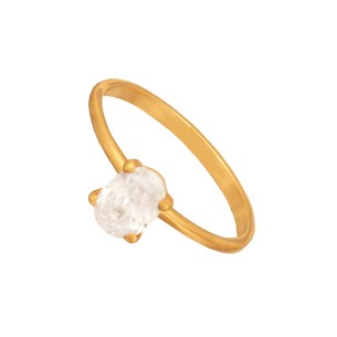 Χρυσό 14k δαχτυλίδι Βέρα Μονόπετρο