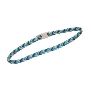 Βραχιόλι κορδόνια ασήμι Πλεξούδα