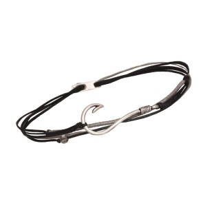 Βραχιόλι κορδόνια ασημένιο Αγκίστρι