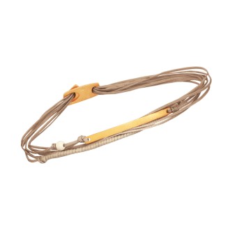 Βραχιόλι κορδόνια ασημένια επίχρυση Μπάρα