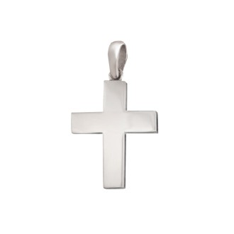 Λευκόχρυσος 14k Ανδρικός Σταυρός