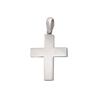 Λευκόχρυσος 14k Ανδρικός Σταυρός