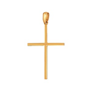 Χρυσός 14k Ανδρικός Σταυρός Σπιρτόξυλο