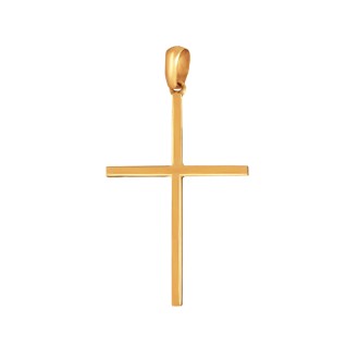 Χρυσός 14k Ανδρικός Σταυρός Σπιρτόξυλο