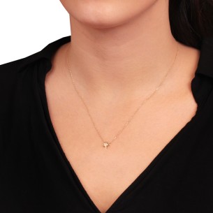 Γυναικείο χρυσό 9 καράτια Κολιέ Αστέρι