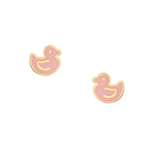 Παιδικά χρυσά 9k σκουλαρίκια Πάπιες