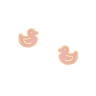 Παιδικά χρυσά 9k σκουλαρίκια Πάπιες