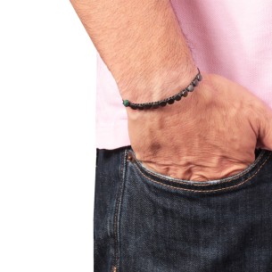 Βραχιόλι κορδόνια ασημένιοι Σειρέ Κύκλοι