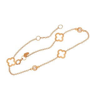 Γυναικείο χρυσό 9κ βραχιόλι Αλυσίδα Σταυροί