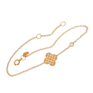 Χρυσό 9k βραχιόλι Τετράφυλλο Σταυρός