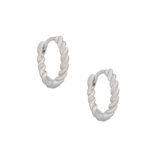Ασημένια σκουλαρίκια huggies Κρίκοι 15.00mm