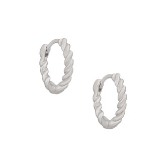 Ασημένια σκουλαρίκια huggies Κρίκοι 15.00mm