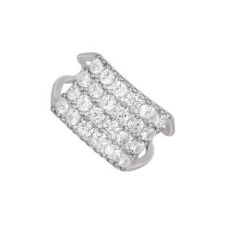 Ασημένιο δαχτυλίδι Τετράσειρο Μισόβερο