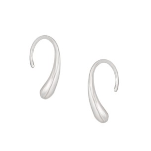 Ασημένια σκουλαρίκια Γάντζοι Καμπύλες