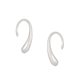 Ασημένια σκουλαρίκια Γάντζοι Καμπύλες