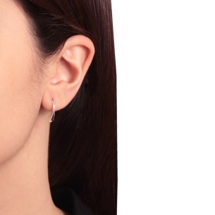 Ασημένια σκουλαρίκια Γάντζοι Καμπύλες