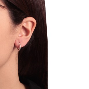 Ασημένια σκουλαρίκια huggies Κρίκοι 13.00mm