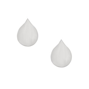 Ασημένια επιπλατινωμένα σκουλαρίκια Σταγόνες