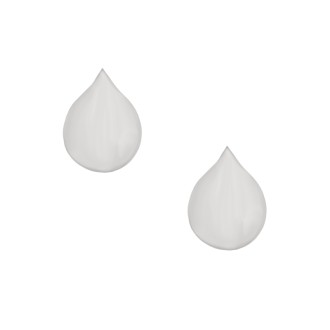 Ασημένια επιπλατινωμένα σκουλαρίκια Σταγόνες