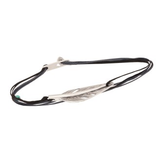 Βραχιόλι κορδόνια ασημένιο Φτερό