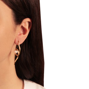 Ορειχάλκινα επίχρυσα σκουλαρίκια Κορδέλλες