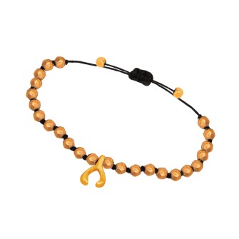 Γούρι Χρονιάς 2024 βραχιόλι κορδόνι ορειχάλκινο Γιάντες