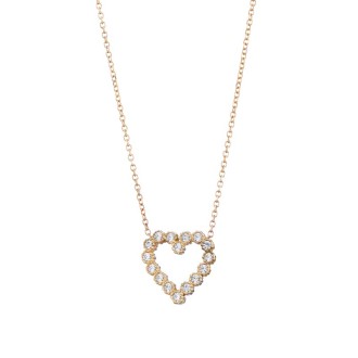 Χρυσό 9k κολιέ Καρδιά