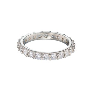 Ασημένιο επιπλατινωμένο δαχτυλίδι Ολόβερο