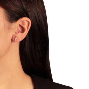 Ασημένια επίχρυσα σκουλαρίκια Κεραυνοί