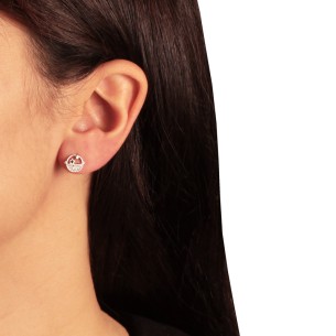 Ασημένια επιπλατινωμένα σκουλαρίκια Αστέρια Πλανήτες