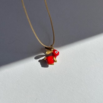 Κολιέ κορδόνι επίχρυσος Πασχαλινός Λαγός