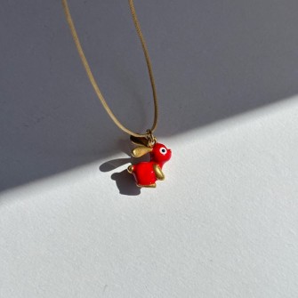 Κολιέ κορδόνι επίχρυσος Πασχαλινός Λαγός